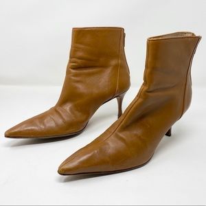 Manolo Blahnik Tan Leather Booties